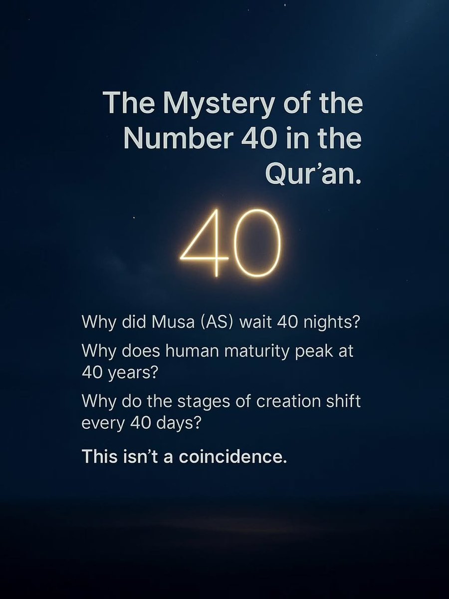 The Mystery of the Number 40 in the Qur'an...  

THREAD