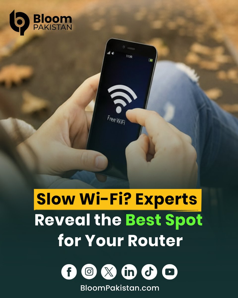 bloom_pakistan's tweet image. Poor Router Placement, Not Internet Package, Is Often the Reason for Slow Home Wi-Fi.

Read More  bloompakistan.com/slow-wi-fi-exp…

#WiFi #HomeWiFi #InternetSpeed #RouterPlacement #TechTips