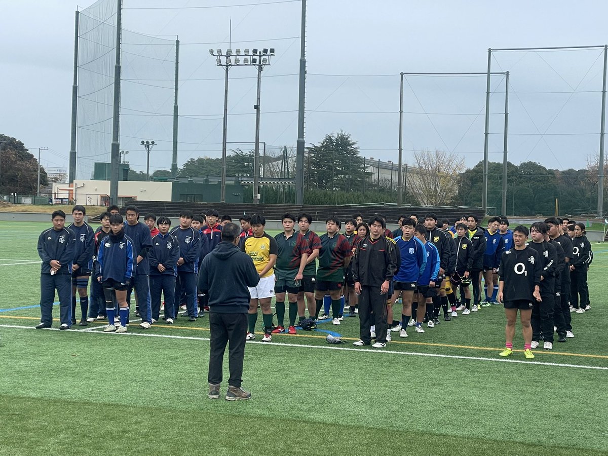 RugbyAir's tweet photo. 【茨城県ラグビーフェステバル2025】
あいにくの雨でしたが、高校生の試合は熱い🔥展開ばかりでした！
ありがとうございました。
#茨城県 #ラグビー https://t.co/Q6sabUIQca