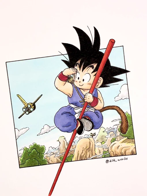 #鳥山明リスペクト 僕は『ドラゴンボール』が好きなのではなく、「鳥山明が描く『ドラゴンボール』が好き」なんだとつくづく思う。 ドラゴンボールに限らず、鳥山明さんの描くイラストや世界観が心底大好きなんです