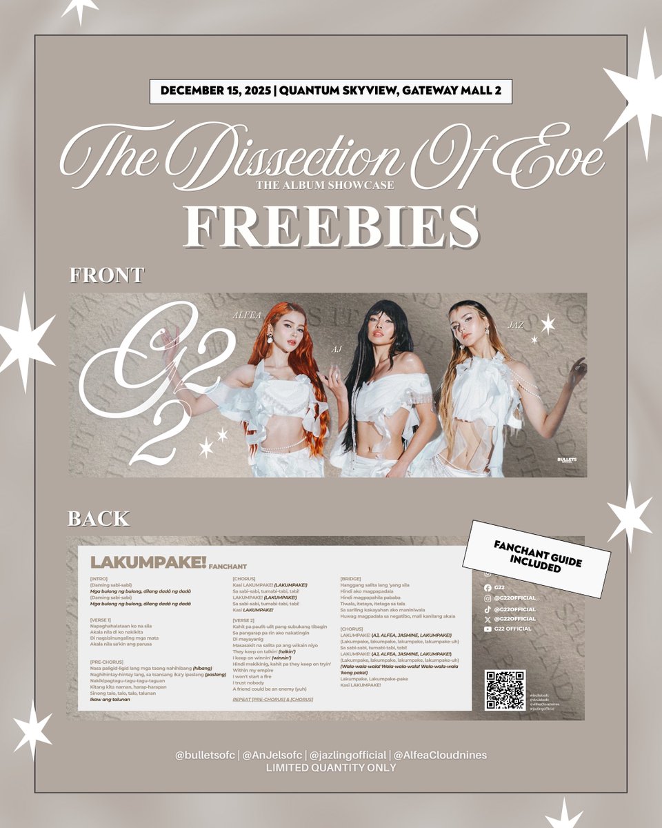 bulletsofc's tweet photo. We're giving freebies...AGAIN?! 👀

Catch us tomorrow to receive one of our Hand Banners, of course, with the NEW LAKUMPAKE! Fan Chants! 🗣️

RT if you can't wait to get your hands on this!

#G22_TDOEAlbumShowcase https://t.co/qD1L6TgayB