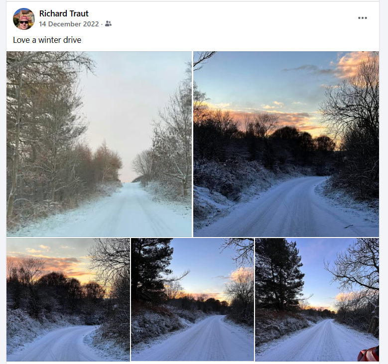 Very Mild and Windy this morning, unlike 3 Years ago.