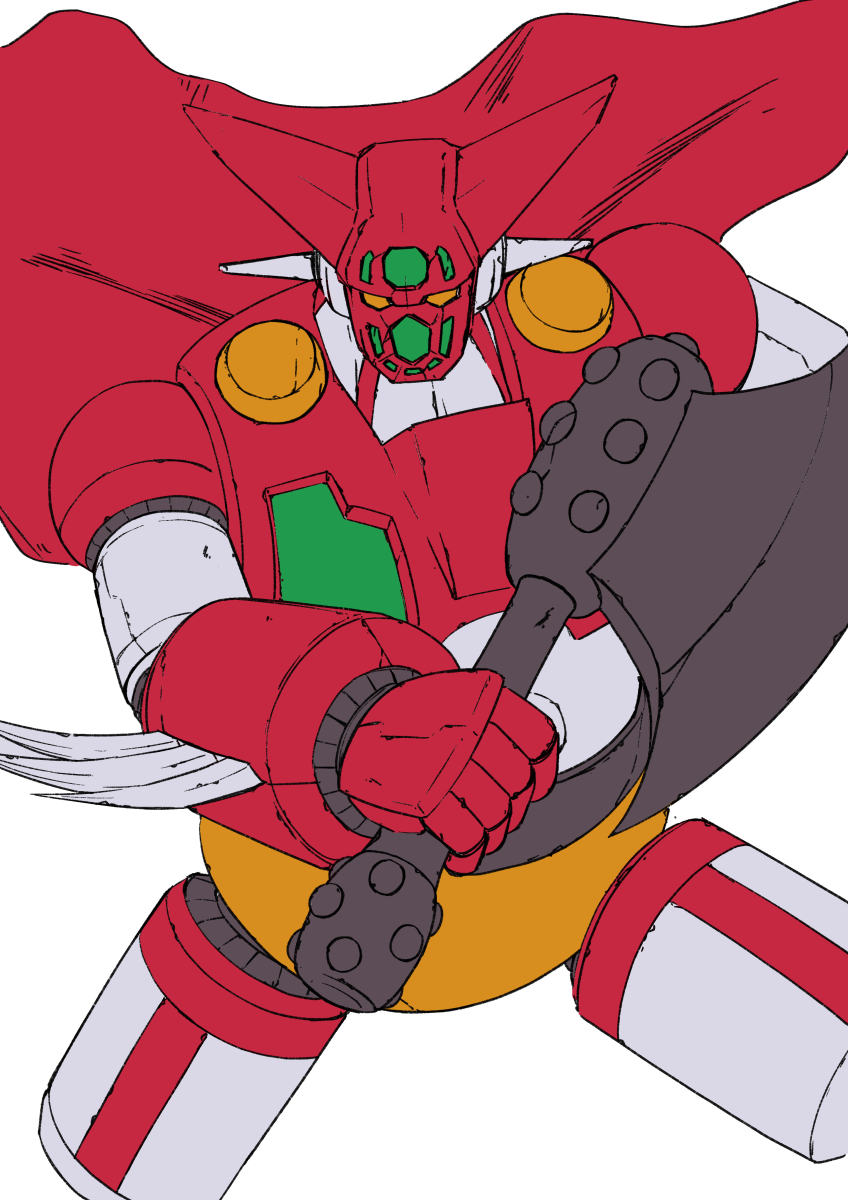 クリスマスカラーの絵描いてる 