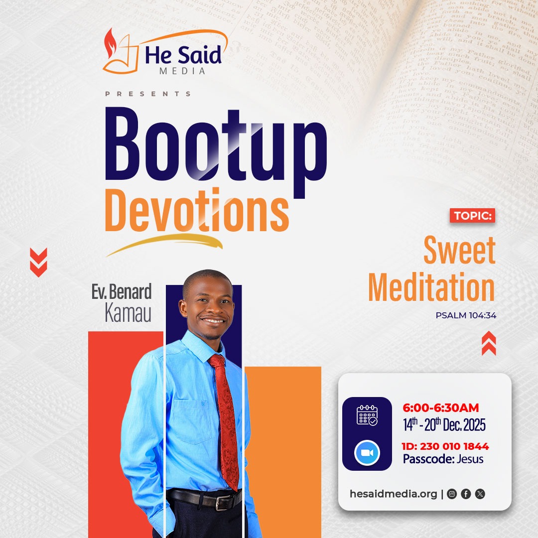 HeSaidMedia's tweet photo. πππ©ππππΌππ«πππππππππ
With: Ev. Benard Kamau
ππΌ Join us viaππ½
Zoom: https://t.co/xXVzDCwwMX
Passcode: Jesus
YouTube: https://t.co/lejG0QgIv7
ππΌ Time: 6:00AM - 6:30AM EAT (East African Time - Kampala)
ππΌ Invite a friend
π#MorningsWithJesus https://t.co/j0bcDfgS7z
