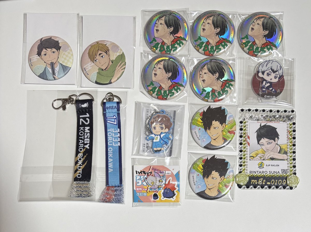 譲渡】ハイキュー 缶バッジ アクスタ ラバスト ラバマス 【譲】及川 侑