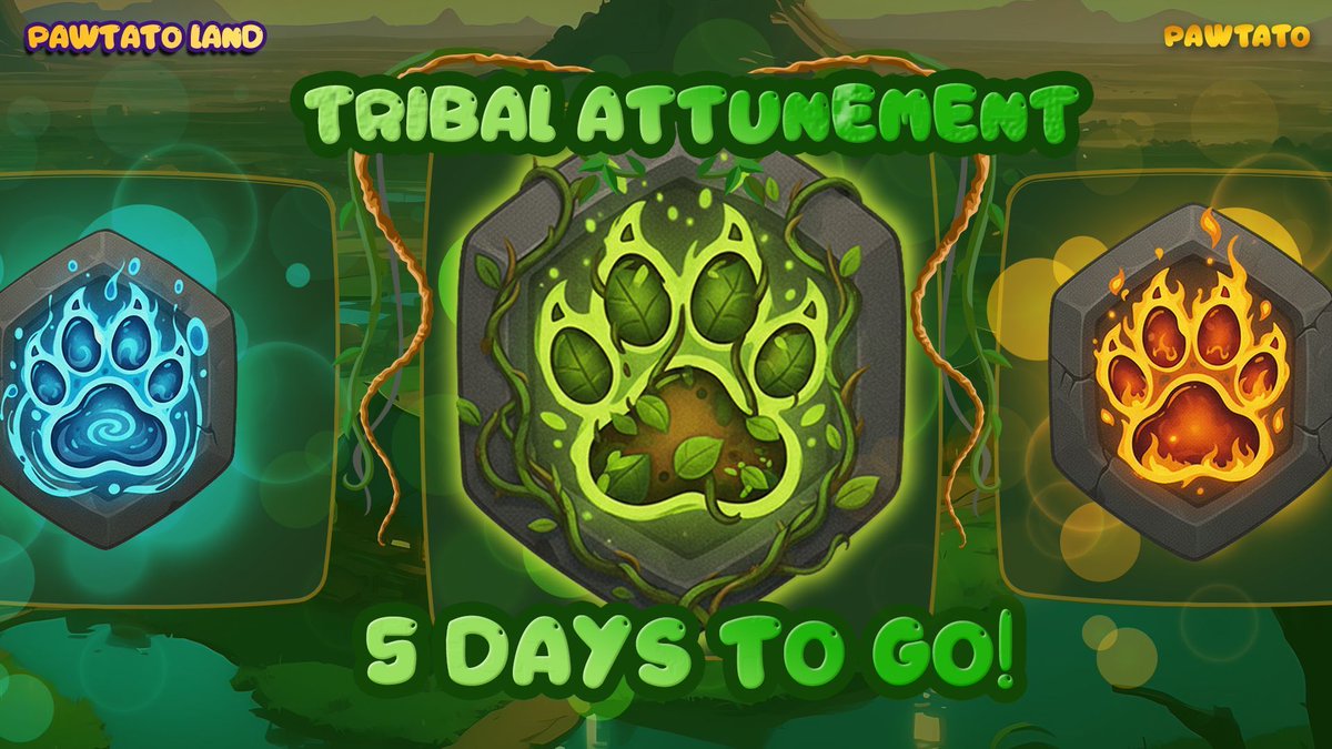 In 𝗳𝗶𝘃𝗲 𝗱𝗮𝘆𝘀, every Land Owner will be called to choose their path.

To attune.
To declare.
To shape the future of the land they guard.

Prepare yourselves, Tribal Attunement approaches.

𝗧𝗿𝗶𝗯𝗮𝗹 𝗔𝘁𝘁𝘂𝗻𝗲𝗺𝗲𝗻𝘁 𝗯𝗲𝗴𝗶𝗻𝘀 𝗗𝗲𝗰𝗲𝗺𝗯𝗲𝗿 𝟭𝟵𝘁𝗵
