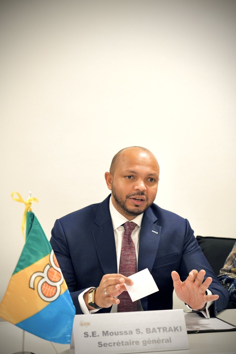 PressACP's tweet image. The Secretary-General of the OACPS, H.E. Moussa Saleh Batraki (@MBatraki), met with Ms Zelda Wulan Kartika, Senior Advisor to the Foreign Minister on Economic Diplomacy of Indonesia and Director General for Asian and African Affairs (@Kemlu_RI), on the margins of the 120th…