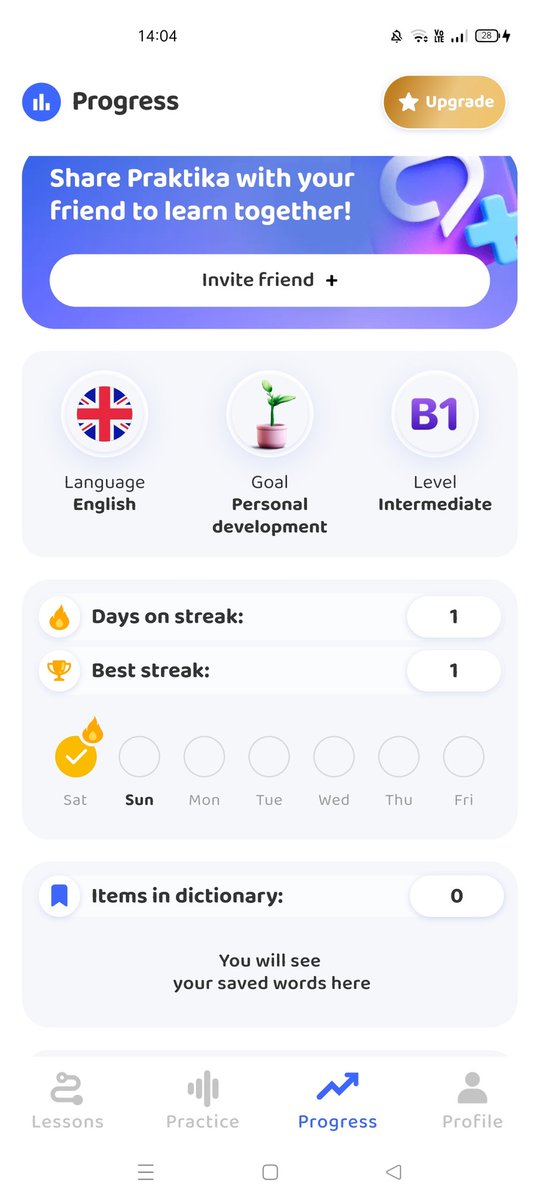 FelStudy04's tweet image. heii, long time no see. finally i'm back🤩

now i try new app from Pratika✨📚
#studytwt 
#languagetwt