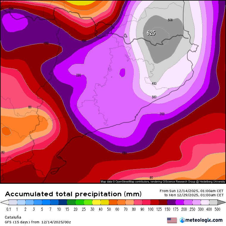 Brutal  i emocionant veure un mapa així pel cap de setmana vinent per un boig del temps com soc jo.

Però realment preocupant si passés.

Queden molts dies. Però se n'està gestant una de grossa.