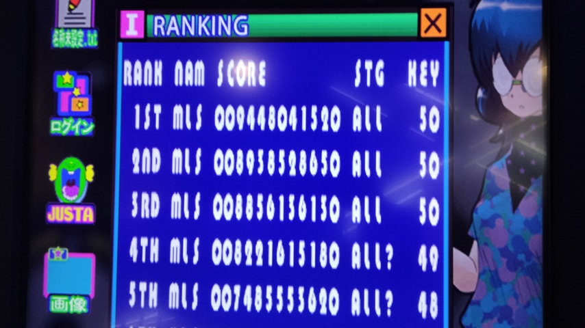 イルベロランキング画面 1st 9448041520
