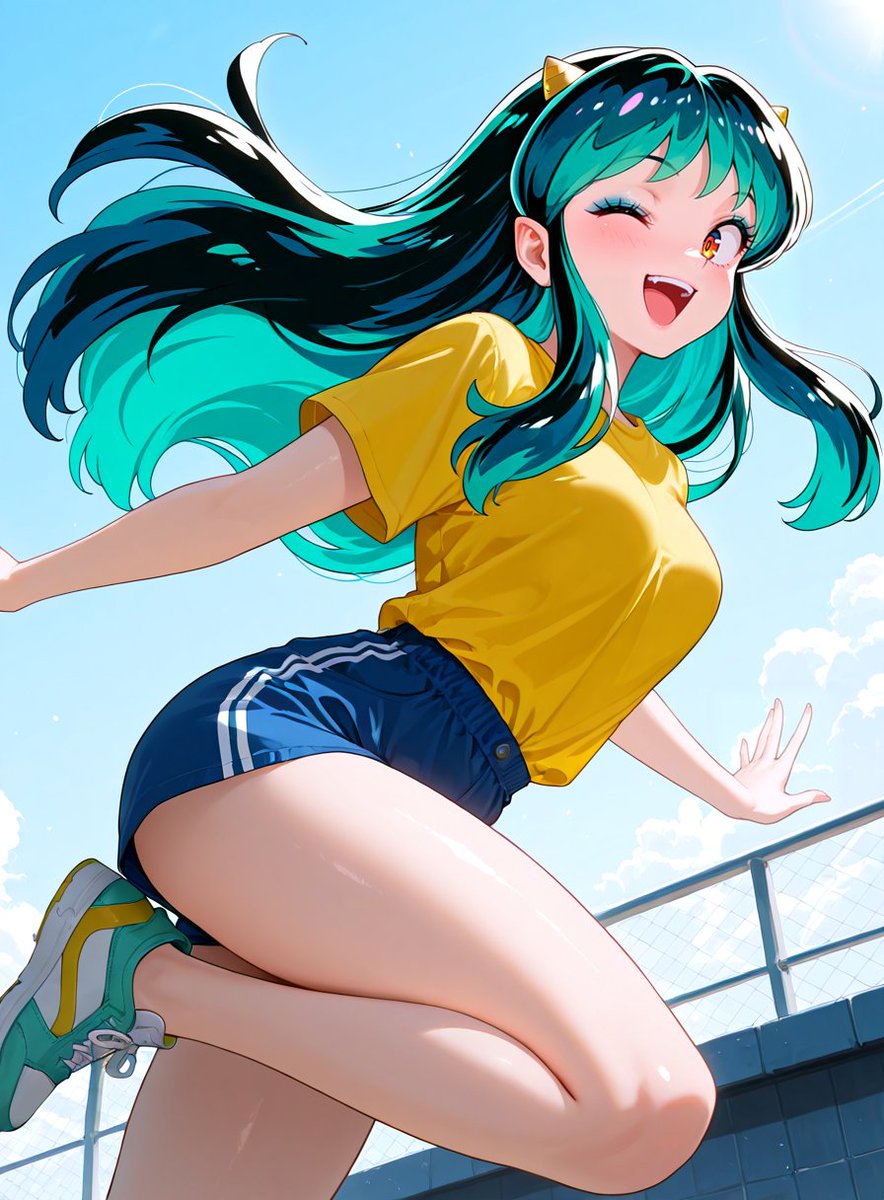 体育：オリエンテーション ラムちゃん応援！ 非公式 #AIイラスト