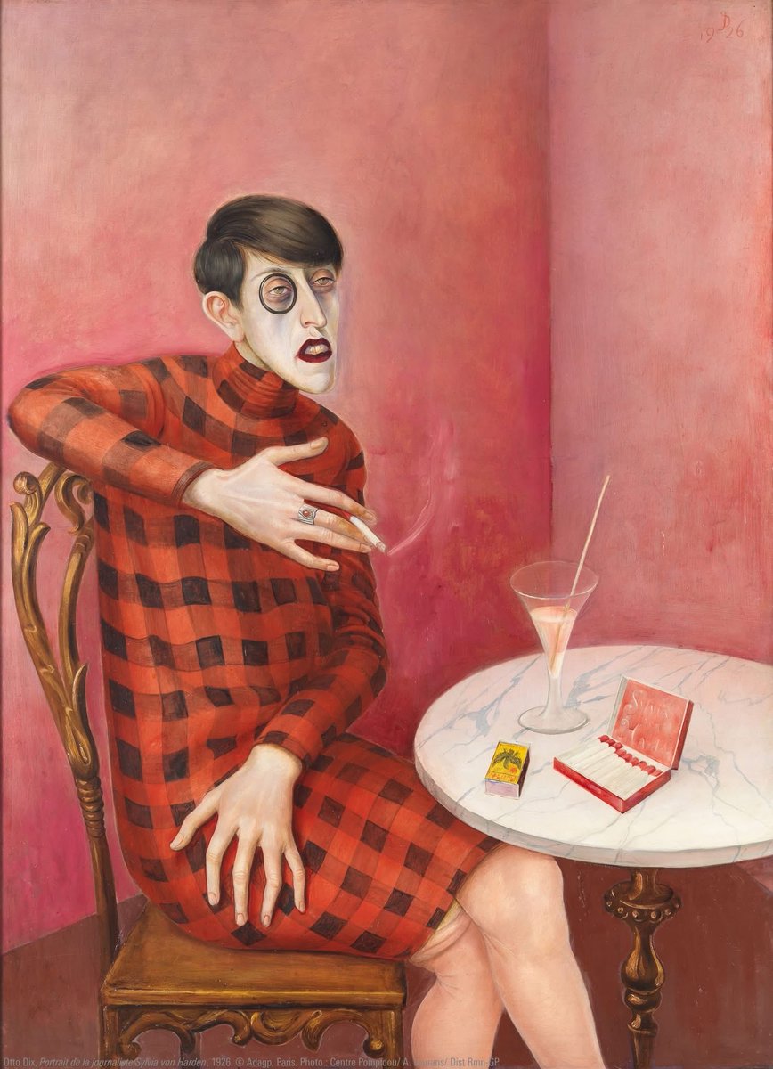 ChrisLavaquerie's tweet photo. « Je dois vous peindre ! C'est impératif ! Vous êtes représentative de toute une époque ! » – Otto Dix à la poétesse Sylvia von Harden https://t.co/R6A7yobdyr