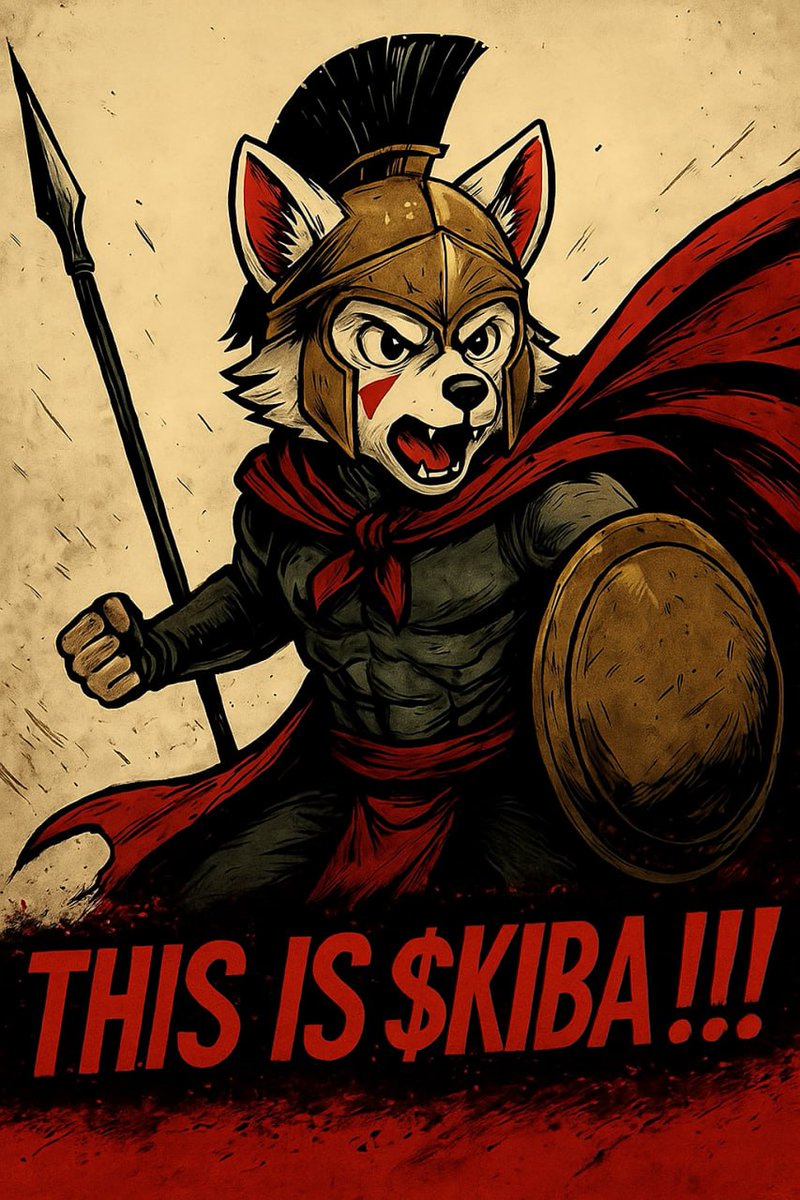 Day 155  posting  $KIBA Logo until it's
Above 100 million mc. 💪

$KIBA 🗣️ I am ready to Kill the bears!⏳💪 <a href="/KibaInuWorld/">Kiba Inu Official</a> <a href="/BrentlyETH/">Brently</a> 
<a href="/VitalikButerin/">vitalik.eth</a> <a href="/cz_binance/">CZ 🔶 BNB</a> <a href="/MustStopMurad/">Murad 💹🧲</a> <a href="/CryptoWizardd/">WIZZ🥷 ( beware scammers )</a> <a href="/RAFAELA_RIGO_/">⭐RᗩᖴᗩEᒪᗩ 𝗥𝗜𝗚𝗢 ⭐</a> <a href="/Pentosh1/">🐧 Pentoshi mostly afk until march outdoors season</a> <a href="/bull_bnb/">BULL.BNB</a> #ETH #BNB #SOL
#SHIB #FLOKI #PEPE #BullMarket