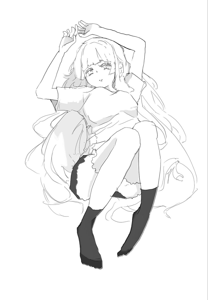 たまにはこういう絵も
#イラスト　#漫画　#絵描きさんと繋がりたい　#落書き　#ラフ　#スケッチ