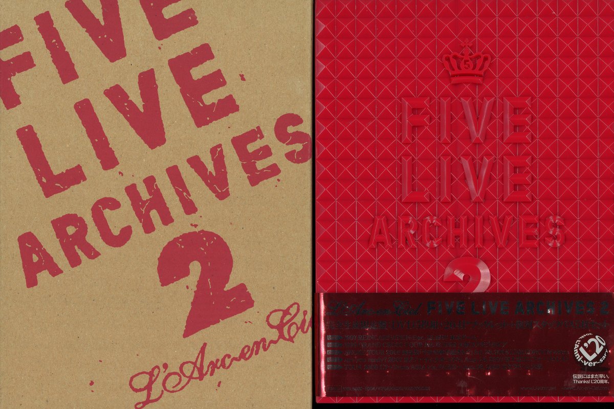 L'Arc～en～Ciel 完全生産限定盤(5DVD) FIVE LIVE ARCHIVES 2 商品一覧