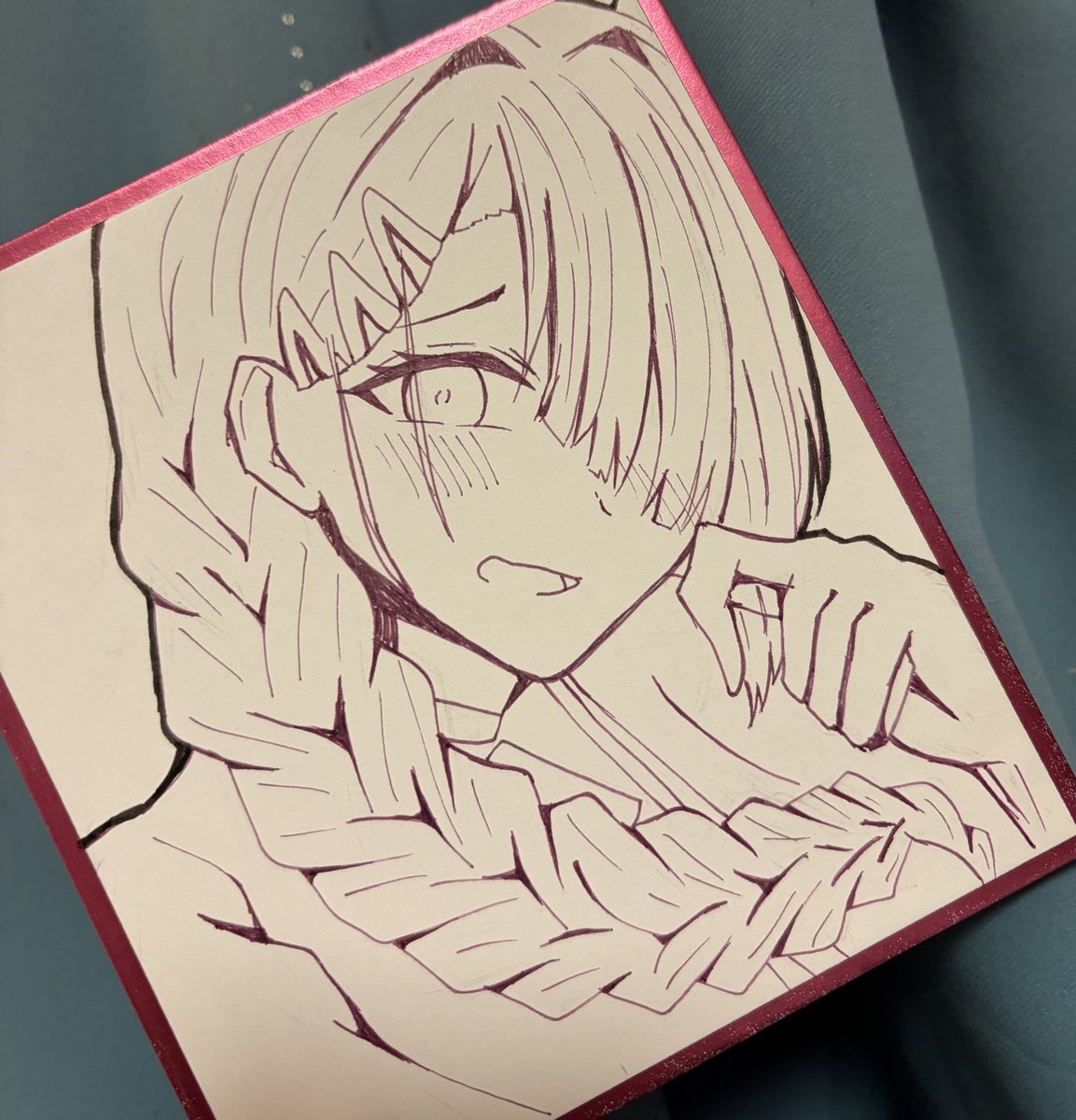 🎁用に描いた色紙です(˙꒳˙ )/