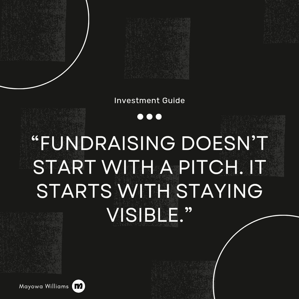 As a founder, you should never go silent.

Many founders only talk to investors when they want to raise money.
That is a huge mistake.

Regular investor updates even if it's just short ones, they show progress, discipline, and honesty.
They help investors understand your journey,
