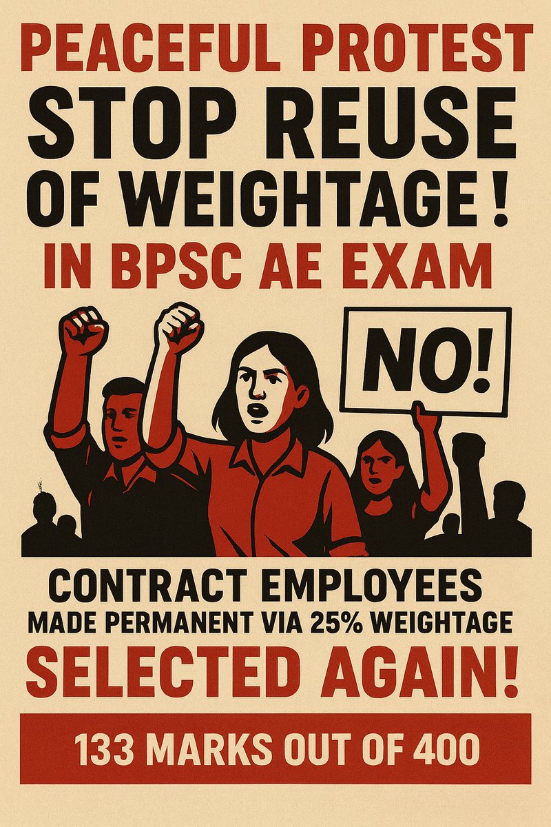 Fanindra486924's tweet photo. @samrat4bjp @NitishKumar Sir contract weightage ko dubara na diya jaye jab uss contract ko ak bar contract weightage se labh mil chuka ho https://t.co/uIIzCeZz5G