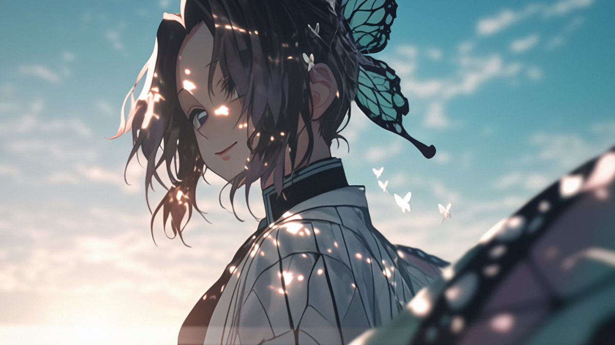 Gsdata5566's tweet photo. Clear skies and Shinobu’s smile—pure healing after all the storm ⛅️
A rare moment of peace for the Insect Hashira, free from vengeance. AI art captures her gentle radiance so perfectly 🦋
#DemonSlayer #KimetsuNoYaiba #ShinobuKocho #InsectHashira #SunnyVibes #AIAnimeArt #WholesomeAnime #AnimeScenery #AIGeneratedArt #ShonenJump
