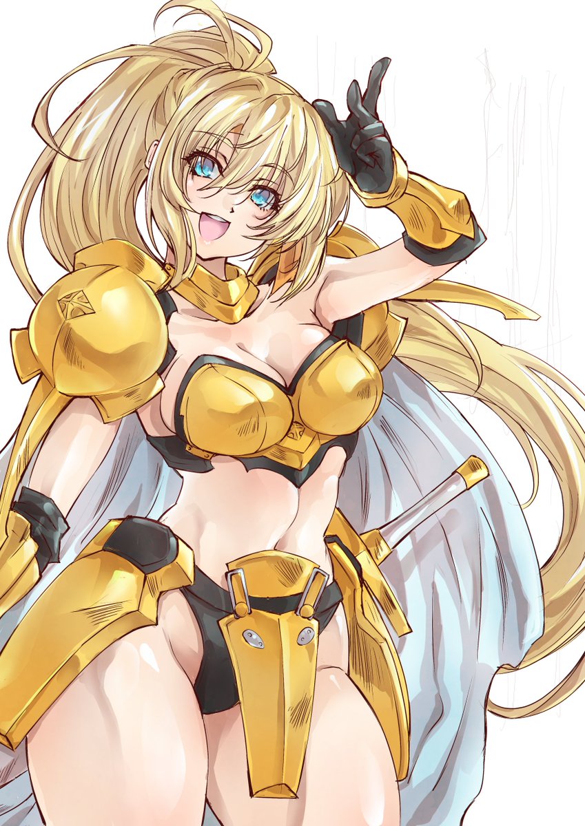 レイラさんの現役時代の鎧をお借りしました。