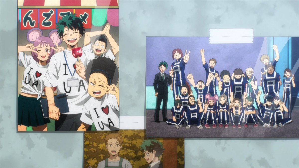 Deku being a hero AND a teacher is so much better than him just being hero.
Already felt that way after the manga ended, but seeing the photos of him with his students in episode 11 really solidified that feeling.