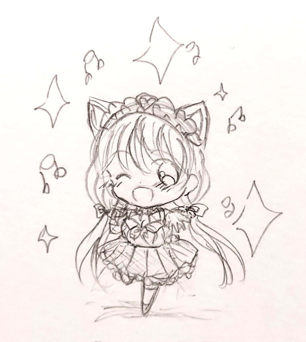 歌枠さくなちゃんの落書き笑