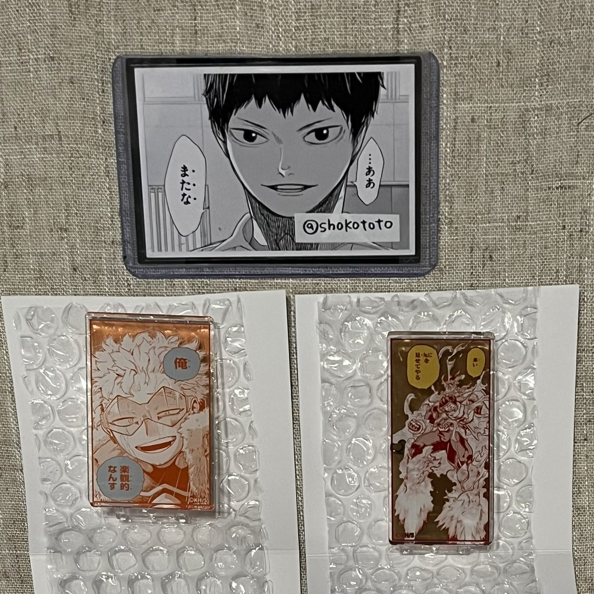 交換】僕のヒーローアカデミア ヒロアカ 原画展 ヒロアカ展 名言