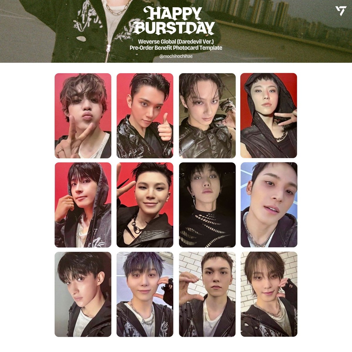 WTS LFB SEVENTEEN BURSTDAY DAREDEVIL WEVERSE POB 2000 set dop: Jan