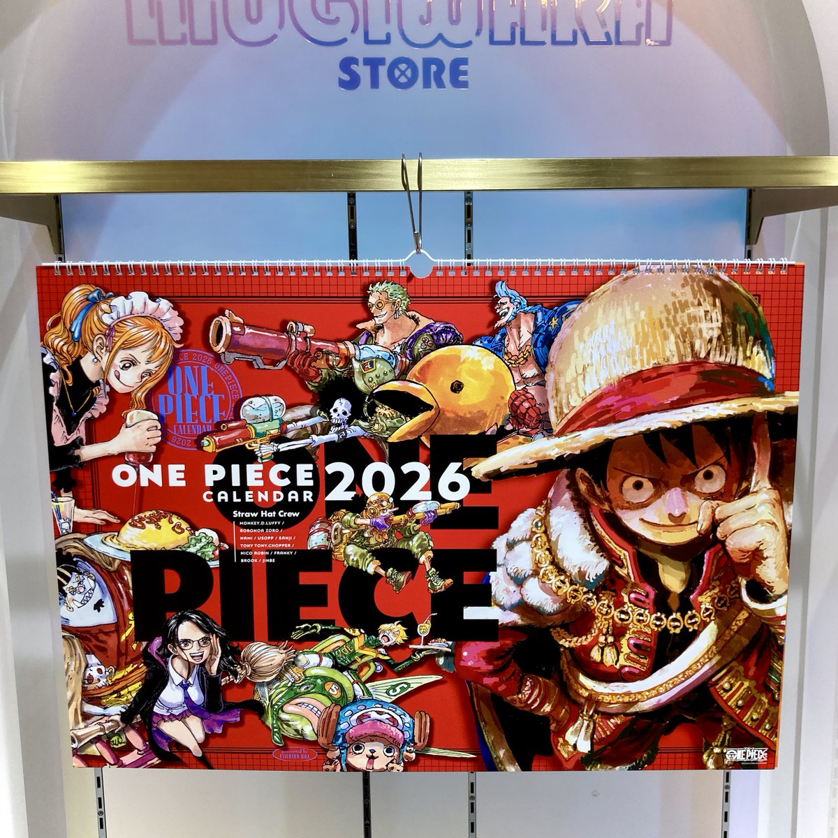 予約引取中】原画商品 『ONE PIECE』コミックカレンダー(大判)2026