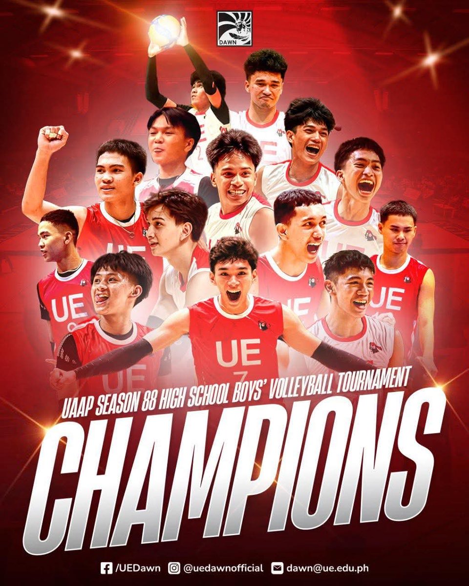 theryanwyatt's tweet image. Congratulations! UEBVT! #BombaUE #GoFightRedAndWhite #UAAPSeason88