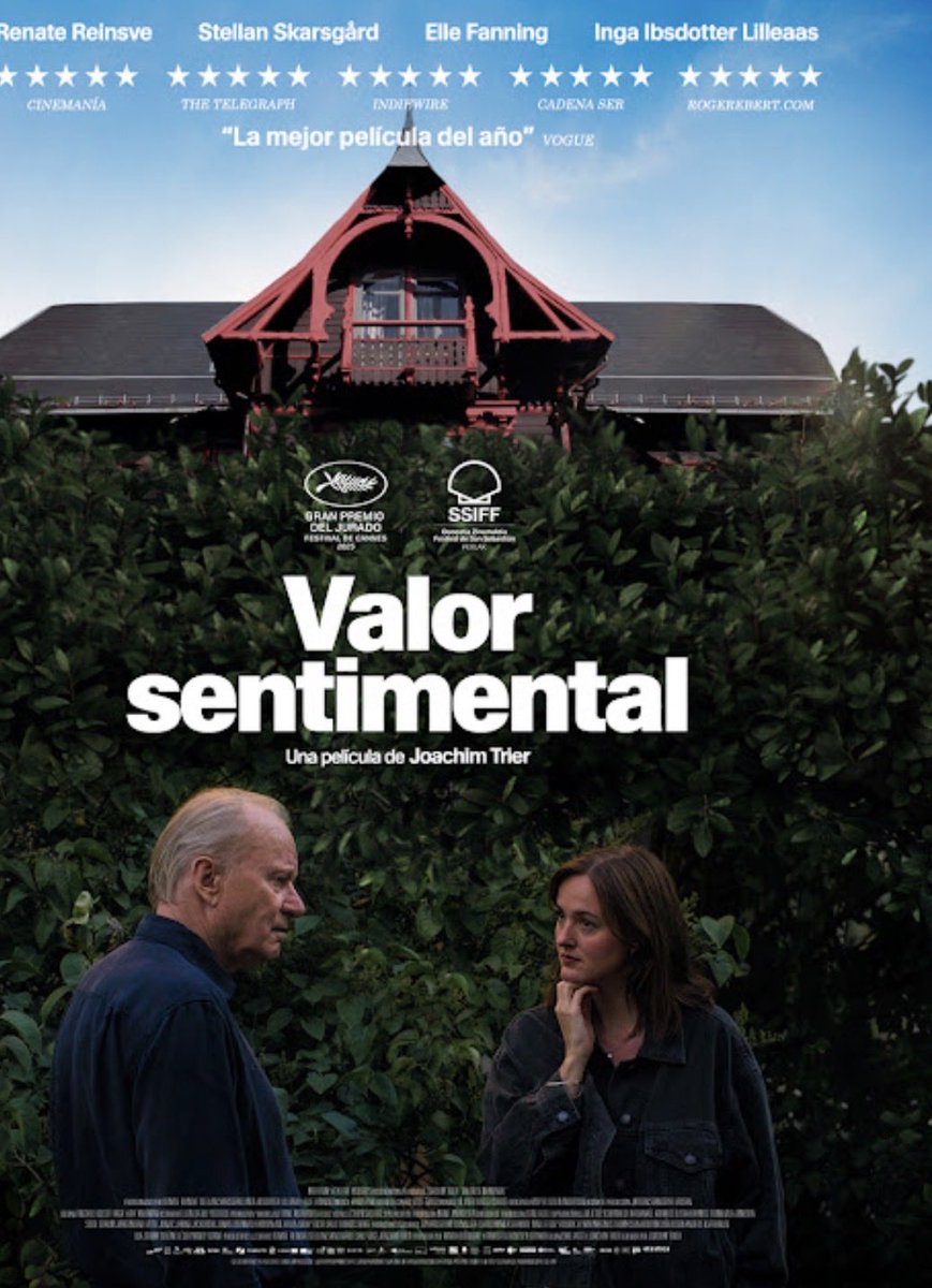 apucela66's tweet photo. Valor sentimental me ha gustado. Mucho. Cine intimista, una historia llena de silencios que lejos de desconcertar, te invitan a que tú los llenes. Silencios que duelen pero que también sanan. Perdonar para seguir. https://t.co/8KTv3bhw8w
