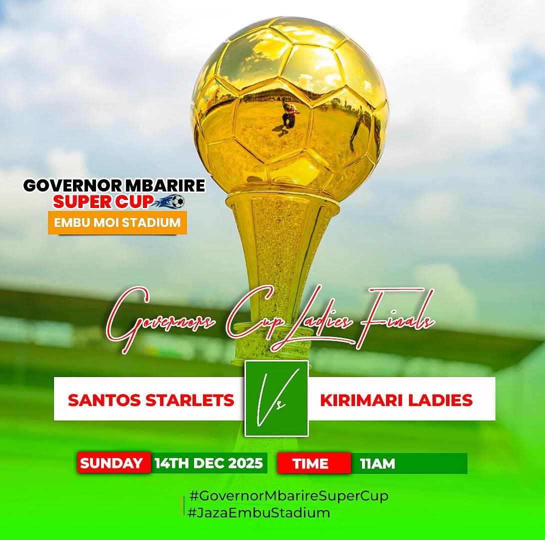 Ni Leo pale Moi Stadium. Governor Ni Mjamo Embu na anajali vijana.. 
Twendeni Governors Cup .
<a href="/CecilyMbarire/">Cecily Mbarire, MGH, EGH</a> 
#GovernorMbarireSuperCup
#JazaEmbuStadium