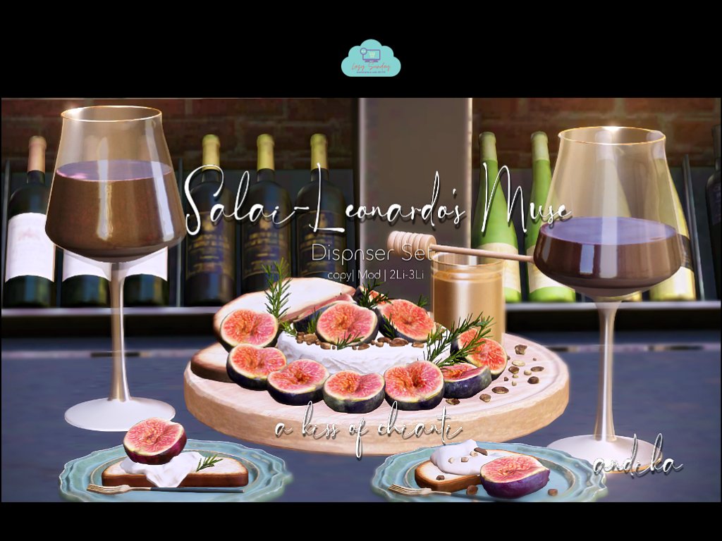 This week’s Lazy Sunday item is “Salai  Leonardo’s Muse”
Add a touch of art and warmth to your winter table.
 figs, honey, and a hint of Chianti.
Only L$75 for 3 days at andika on Marketplace ♡
marketplace.secondlife.com/en-US/p/ADDand…
#andika #SecondLife #LazySunday #SLHomeDecor #SLMarketplace