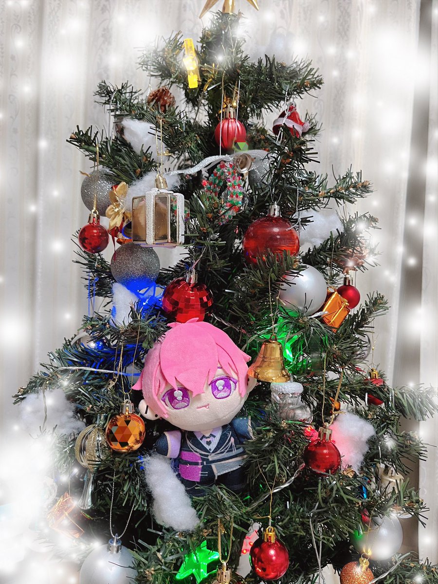 やっとツリー出しました🎄♡ ミニツリーとぬいがいい大きさでかわいい