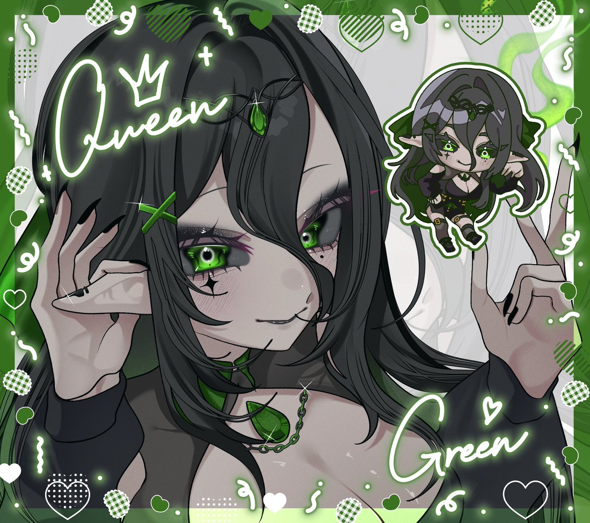 Velytress's tweet photo. 🩸Good morning, my little ones🩸
I wish you all a lovely third Advent and a wonderful day. 💚
Take good care of yourselves and try to relax a bit from the stressful everyday routine.✨
#GERVtuber #ENGVtuber
#VelArt
🎨- @/ne_coron_da_ https://t.co/9TCRPqWgoP