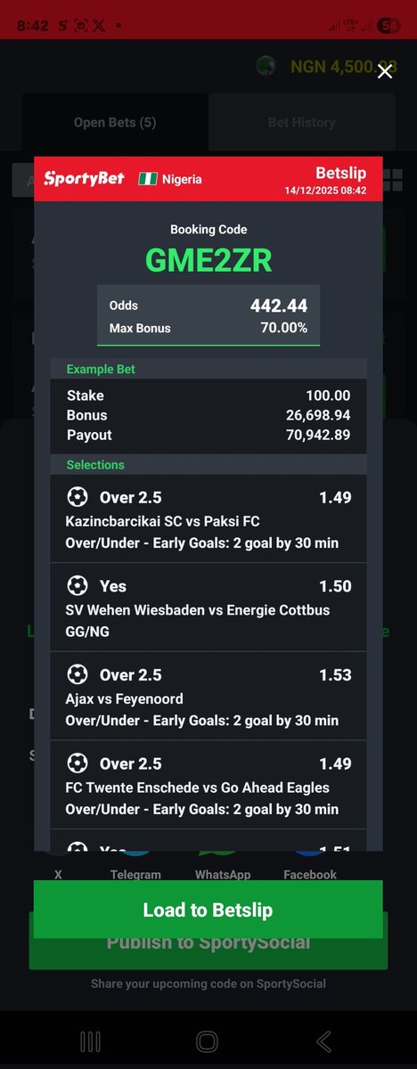 Geebee1st's tweet image. 55 Odds

442 Odds

2600 Odds

Code in Frame

Good Luck  Sunday.