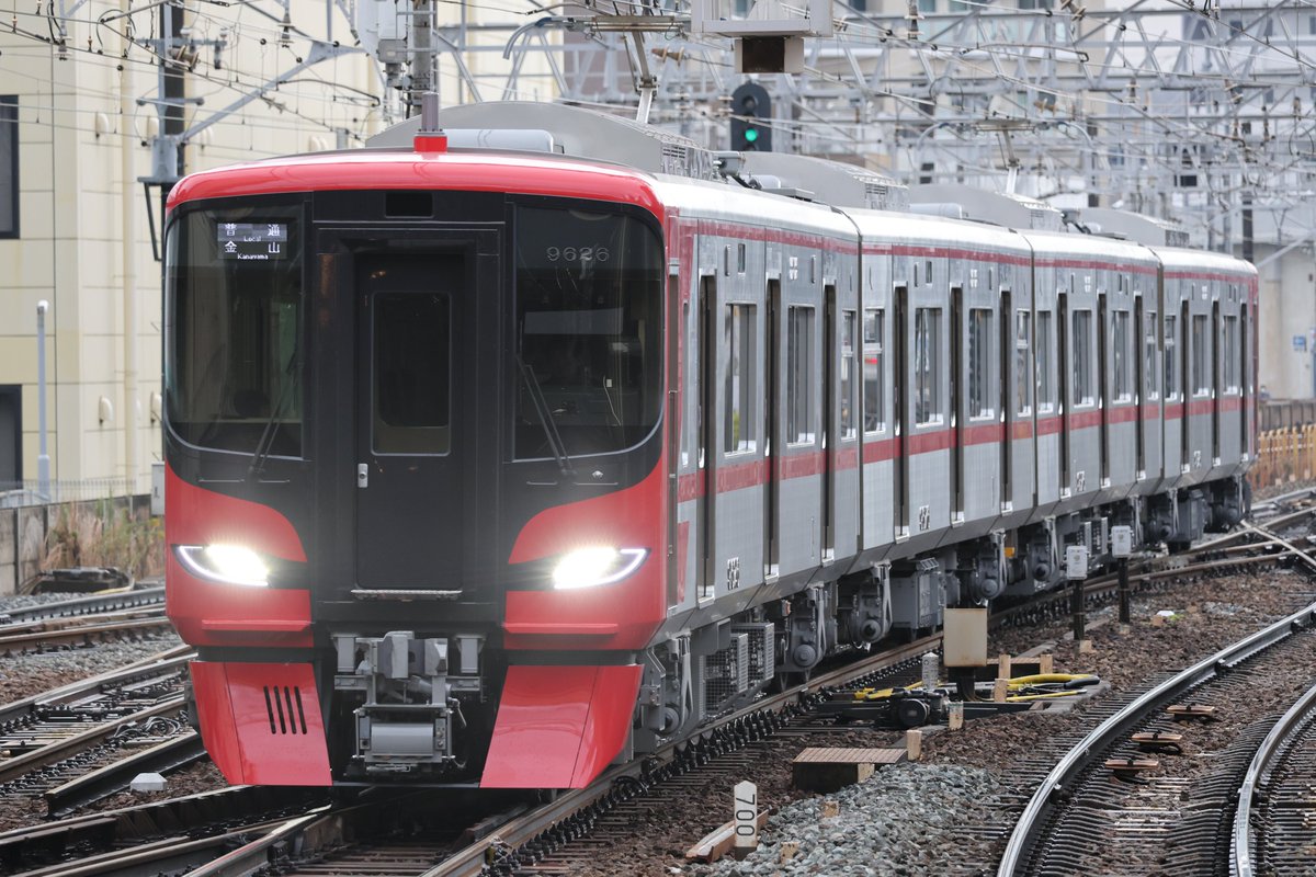 名鉄系統板　知多半田　金山 2025/12/14 名鉄 9526F 本日から運転を開始した新車を早速撮影📷 731F