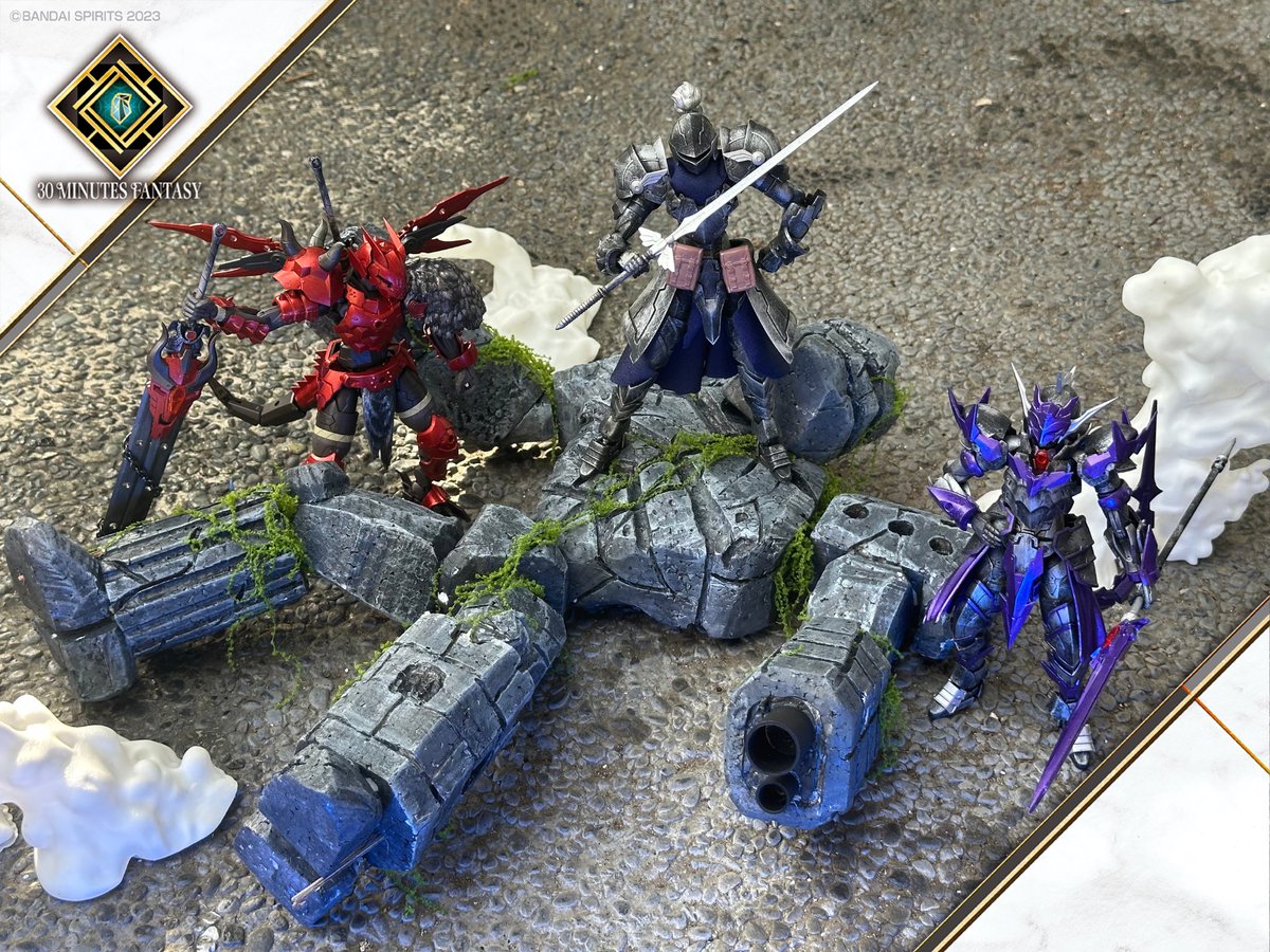 ゴーレム討伐：街の歓喜 三戦士は巨大ゴーレムを討伐し、感謝する街の