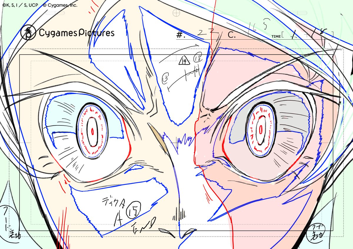 シングレ22話ディクタがゾーンに入るシーンのあたりやらせていただいています
顔や線などいろいろ自由に表現させていただけてとても楽しかったです

下記LOや2原です

よろしくおねがいします

#アニメウマ娘 #シングレ