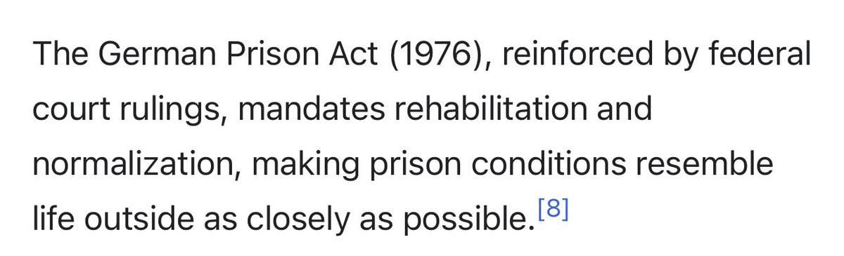 Was bored and stumbled upon this. I wonder how much different Germany prison life is compared to USA, as they make conditions resemble life outside of prison.