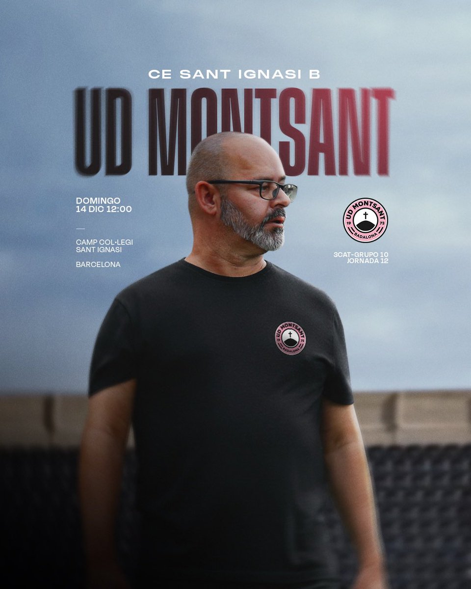 DIRECTO MONTSANT.
⏱️1’. Comienza el partido. 
•Sant Ignasi B, 0.
•UD Montsant, 0. 

#TodoAlRosa #3cat10 #futbolcat