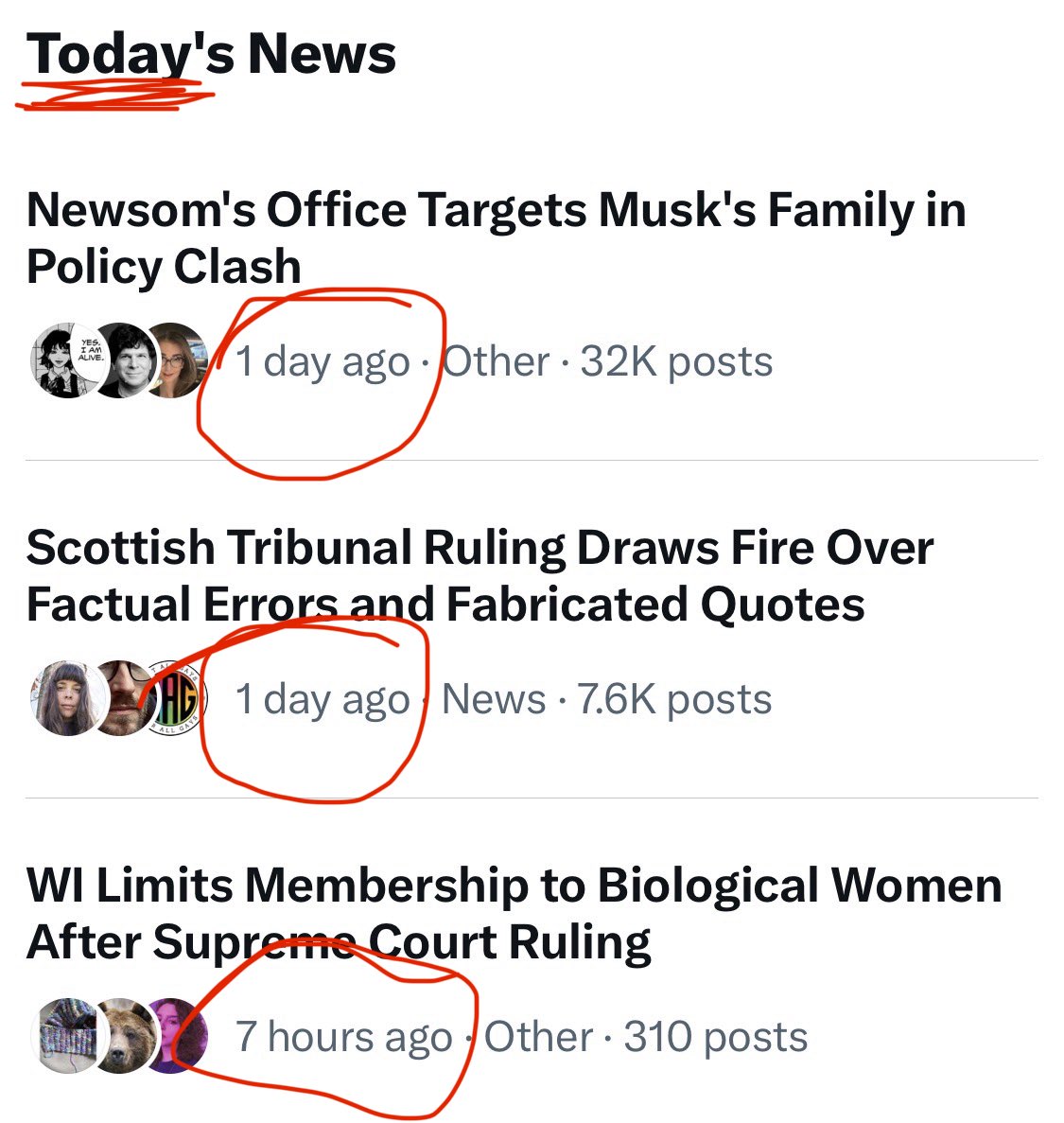 Dear @x.  Is there any chance I could get today’s news today?   

I’ve never felt so out of touch as with this new algorithm.  All the stuff we are told about is 24-72 hours old.  We are missing so much. 

We used to be the cutting edge here.