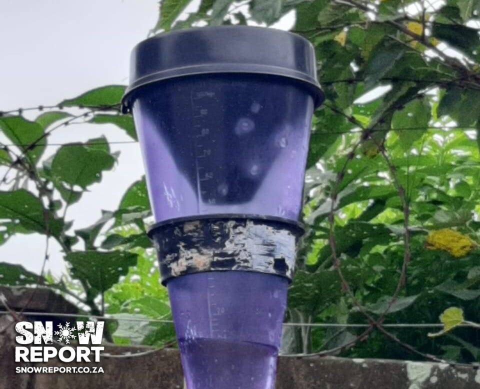 Recorded daily rainfall for South Africa on Sunday 14 December 2025. See snowreport.co.za/rainfall