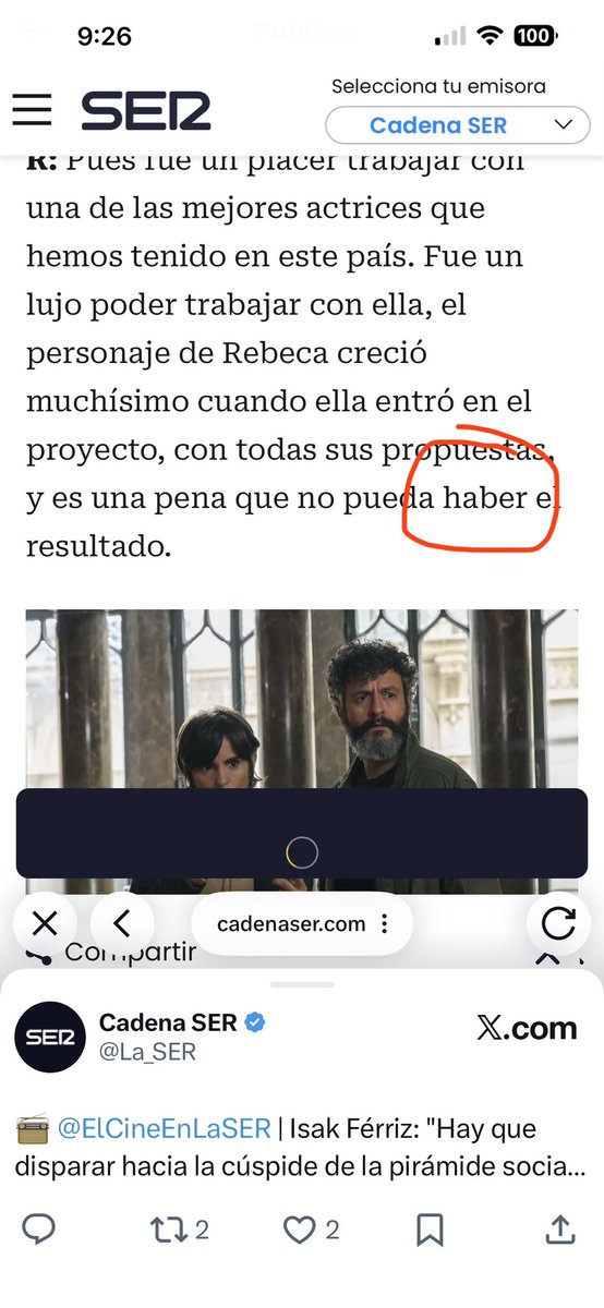 retenllo's tweet photo. @La_SER @ElCineEnLaSER @dani_garran 🙏🏼 https://t.co/O6Qtvib7fV