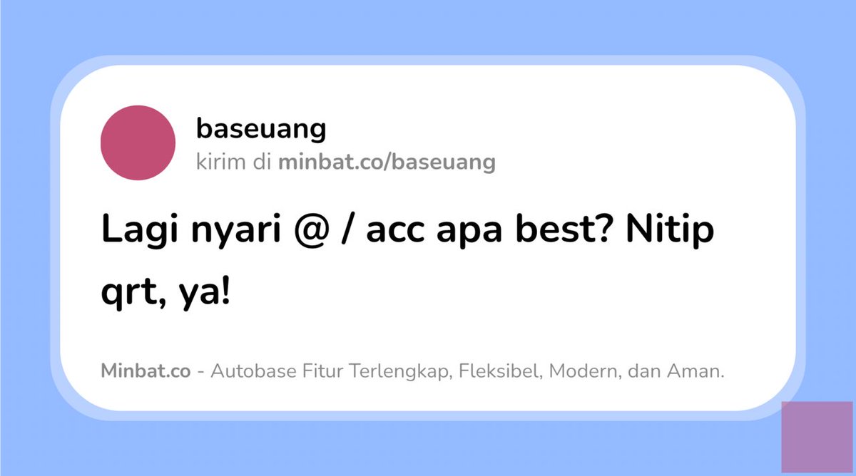 baseuang's tweet image. 💬 se la mat so re