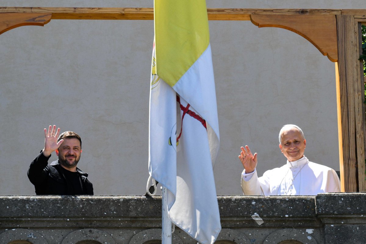 ⚡ Pope Leo XIV said the Vatican has already prepared a plan for his visit to Ukraine, per ANSA.

He did not name a date, noting that “one must be realistic” about such matters, but added that he hopes all efforts will be made to achieve a “just and lasting peace” in Ukraine.