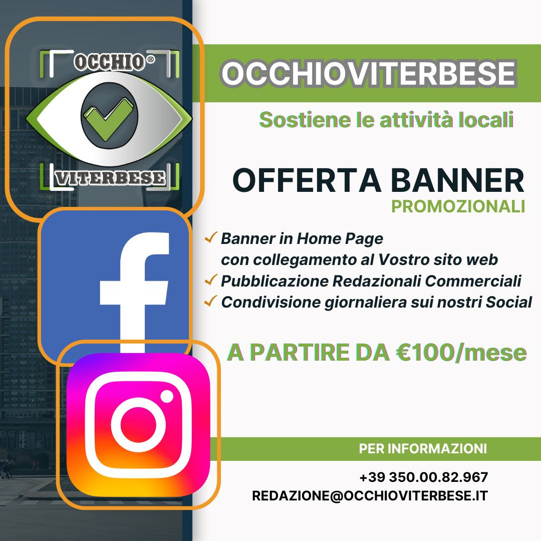 📷 𝗢𝗰𝗰𝗵𝗶𝗼𝗩𝗶𝘁𝗲𝗿𝗯𝗲𝘀𝗲 𝘀𝗼𝘀𝘁𝗶𝗲𝗻𝗲 𝗹𝗲 𝗮𝘇𝗶𝗲𝗻𝗱𝗲 𝗹𝗼𝗰𝗮𝗹𝗶.
Molte aziende si stanno già affidando alla nostra promozione territoriale.
.
#promozione #pubblicità #promozionelocale #promozioneterritoriale #promozioneaziendale #Occhioviterbese