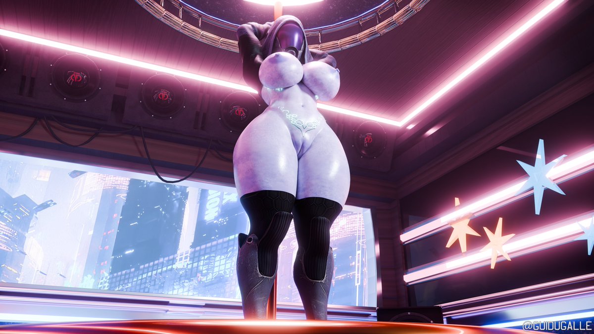 GuiDugalle's tweet photo. Tali stripper part 1 (Human'd body writings versions on supporter page) https://t.co/yKr1hPMX6r
