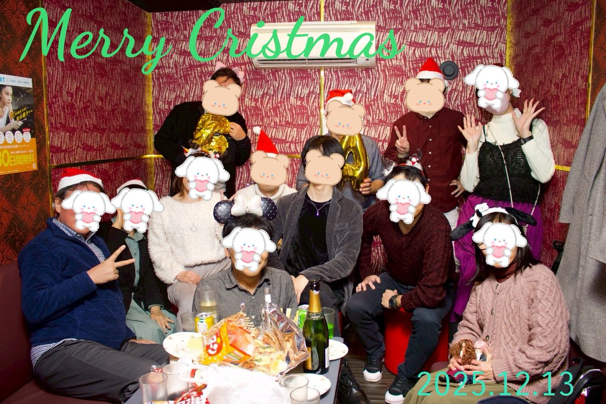 chageas_off's tweet photo. 2025年12月13日にチャゲアスクリスマスオフ会を大阪梅田にて開催いたしました！
今回も盛り上がってみんなで笑い、歌い、楽しみました！✨✨ https://t.co/TcAB1dKx7W