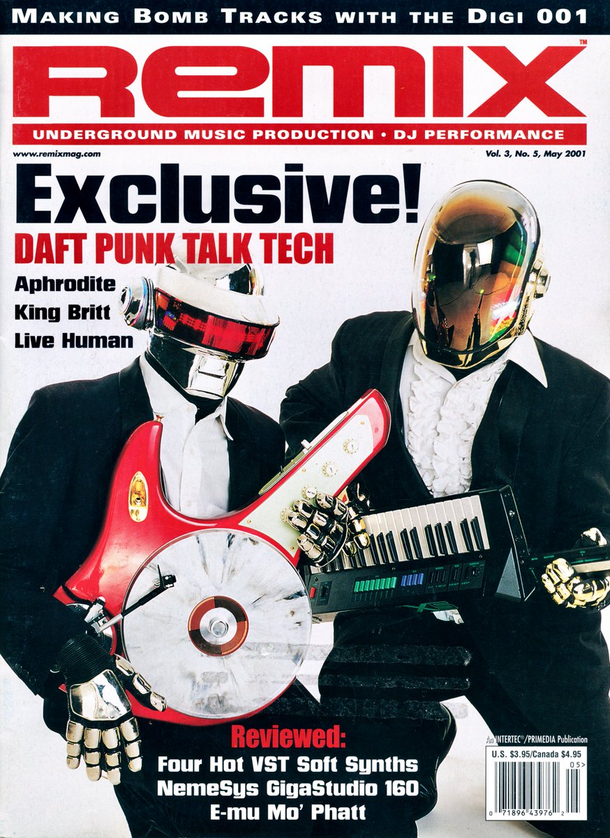 Daft_Wub's tweet image. Daft Punk photographed by Chris Gill for Remix magazine May, 2001